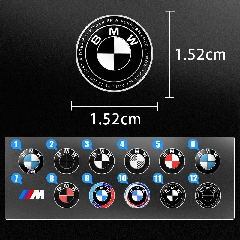 New 2025 For BMW M X3 X5 X6  Car Steering Wheel Badge Stickers Car Door Handle Label Decal For BMW 50th M E46 E39 E90 E60 F