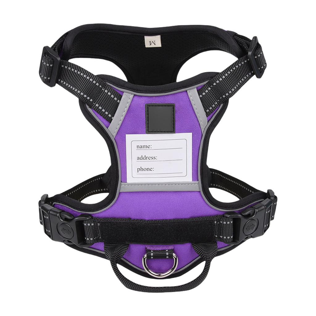 Dog Harness Nameplate Vest Adjustable Training Vest Pet Strong Training Walking Swimming Hiking Nameplate