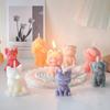 Dog Shaped Silicone Candle Molds Epoxy Resin Silicone Molds for Candle Soap Plaster Decorations Plaster Silicone Molds