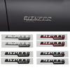 2pcs BITURBO 4MATIC Plus Logo Car Emblem Fender Badge Sticker For Mercedes Benz AMG C43 E43 GLE43 GLC43 W204 W203 W211 W205 X253 qq1