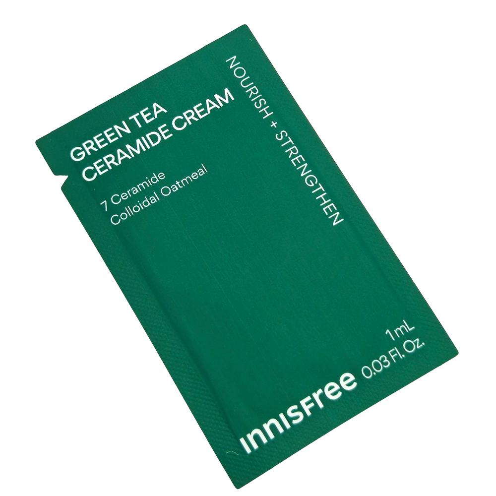 60 шт._[INNISFREE] Крем с керамидами зеленого чая 1 мл (Образец Саше)