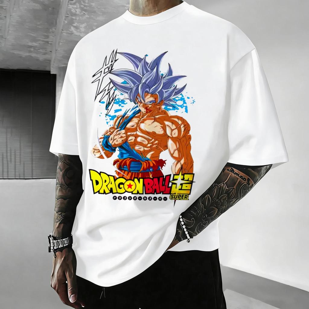 Футболка с принтом Dragon Ball Z, короткий рукав, хлопок, Сон Гоку, Веджета, унисекс, женская одежда, Харадзюку, Yk Tee, винтажная, повседневная, футболки