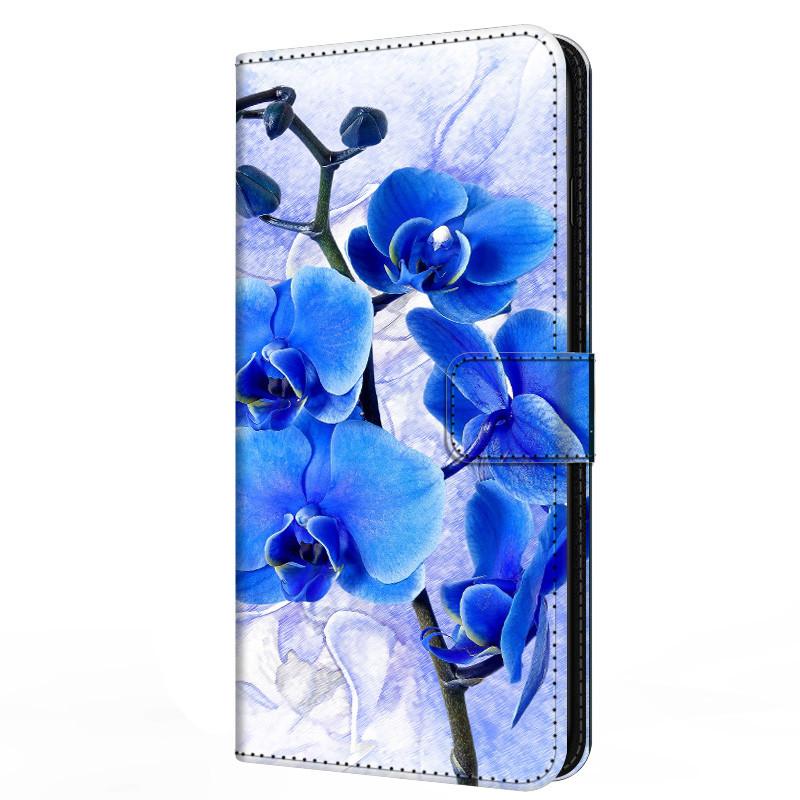 Кожаный чехол-книжка для Samsung A25 Кошелек Подставка Обложка-книга для Galaxy A15 4G 5G Магнитный Цветок Прекрасный A14 A34 A54 5G M13 4G