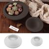 Round Flower Pot Silicone Mold Succulent Flowerpot Eggshell Candle Cup Storage Jar DIY Concrete Cement Planter Mould Home Decor