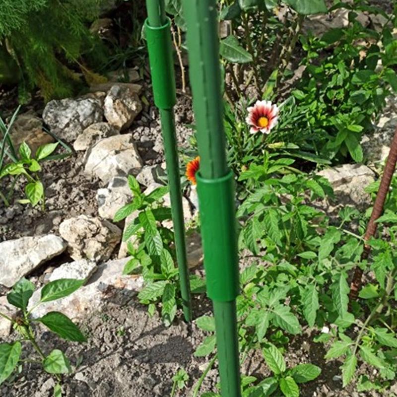 10/20/50 шт., соединительные трубы для поддержки растений, 8/11/16/20 мм, колья, прививочные палки, соединители, лозы, части восходящих растений, садовый инструмент