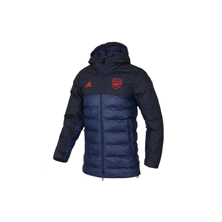 adidas Парки Мужские Синие С Капюшоном Умеренные EH5625