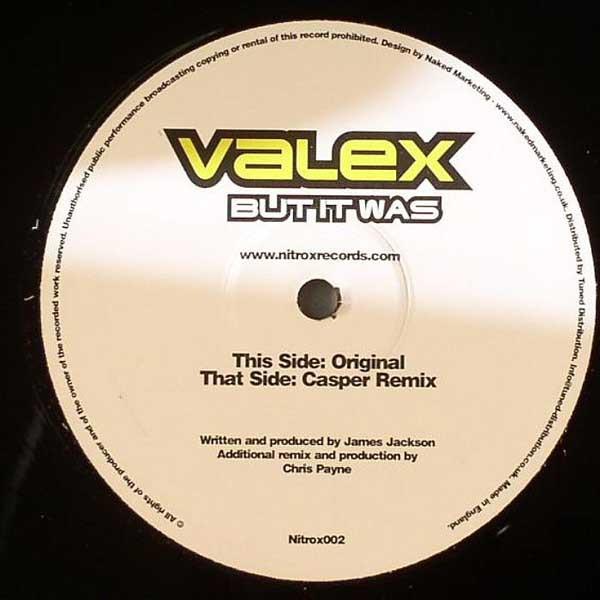 12-дюймовая пластинка VALEX - But It Was NITROX002 Nitrox Records 2005 UK Танцевальная и электронная музыка Б/у