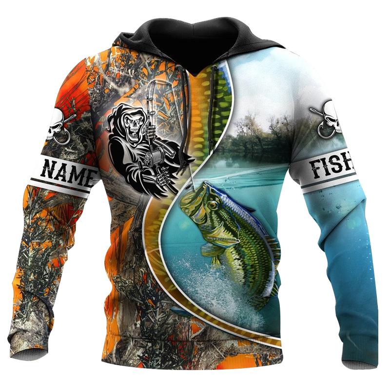 Autumn New 3D Digital Print Air Layer Animal Hoodies Men Sport Casual Fashion No Velvet Added Hooded Sweater
