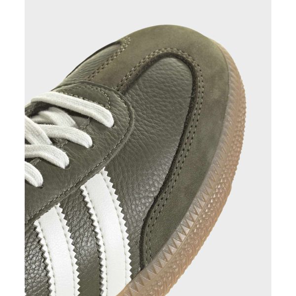 adidas Samba OG Средний Необработанный Хаки Резина Унисекс Кроссовки Коричневый Молочный JR0890