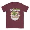 Cool Cactuar Ramen Final Fantasy T-Shirts for Men Crewneck Cotton T Shirts Short Sleeve Tee Shirt Unique Tops
