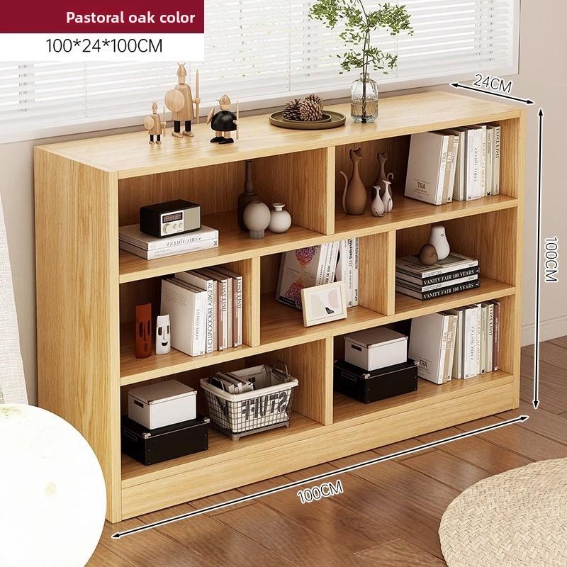 Bookshelf Bookcase Floor Shelf Home Living Room Study Combination Locker Bedroom Low Cabinet