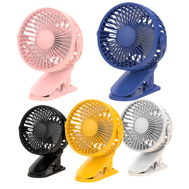 Mini USB Rechargeable Clip Fan - Portable Handheld & Desktop Small Fan for Office & Dorm
