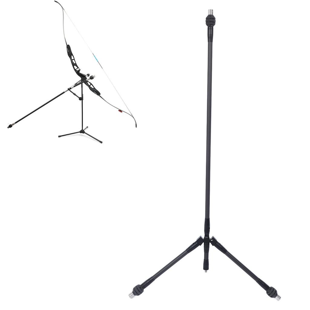 Recurve Bow Stand Holder 28inch Height Lightweight Pure Carbon Archery Bow Stand Holder for Recurve Bow