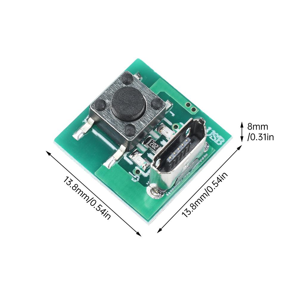 Аксессуары для мощного фонарика Печатная плата для DIY Микро-USB порт зарядки Модуль функции сенсорного переключателя Два комплекта светодиодов Использование