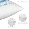 Long Island Home Pillowcase Polyester Linen Velvet Printed Zip Decor Sofa Cushion Cover 18"