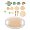 Pretend Play Tea Party Set Interesting Smoother Edges Vivid Details Play Food Accessories for Toys 