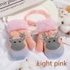 Creative 2026 New 2-7 Years Old Kids Full Finger Gloves Faux Rabbit Fur Christmas Deer Pattern Cold Resistant Autumn Winter Warm