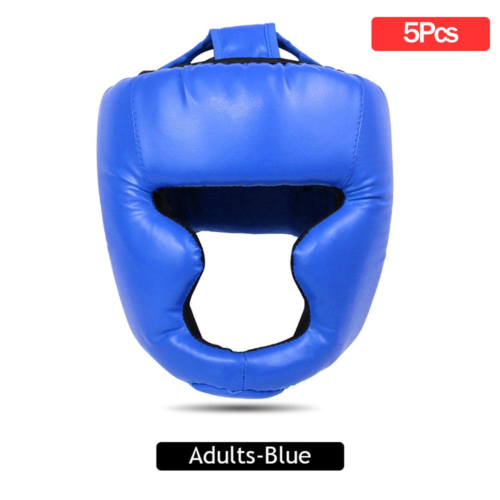 Boxing Helmet Muay Thai Headguard Protective Gear Taekwondo Training Sports Leather MMA Safety Helmet Adult Child Unisex