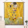 World Famous Painting "The Kiss" Jacquard Wall Hanging Living Room Decoration Painting Wall Carpet Anti-cat Scratch Thickened Sofa Blanket Sofa Cover