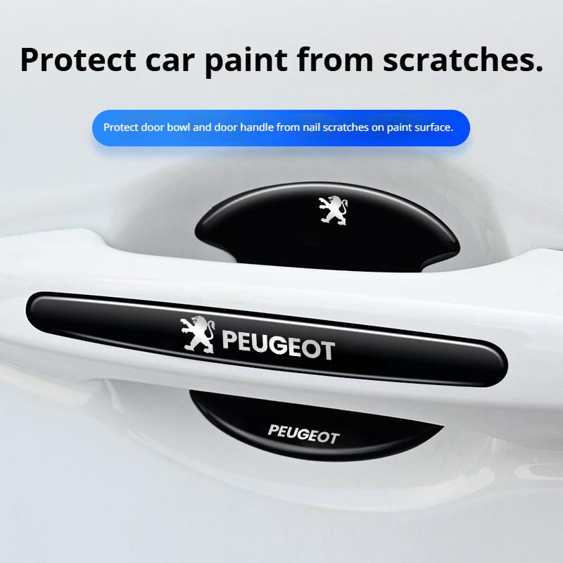 Car handle anti-collision strip door handle bowl protection sticker suitable for Peugeot 206 307 308 3008 207 208 408 508 2008 5