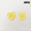 20pcs/set 18mm 4hole Mini Buttons Heart Shaped Kids Sewing Button For Clothing DIY Wedding Decoration Sewing Accessories