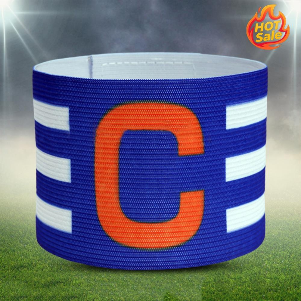 Soccer Player Captain Group Armband Adjustable Brazalete Capitan Band Breathable Stripe Arm Band Clear Icon for Football Captain 6