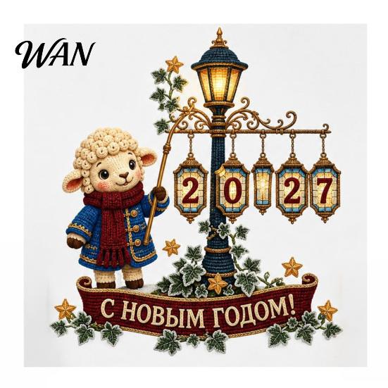 Winter Holiday Window Decals Static Glass Sticker, PVC Decal with Retro Lamb Pattern, Indoor Outdoor Ornaments Removable Electrostatic Film