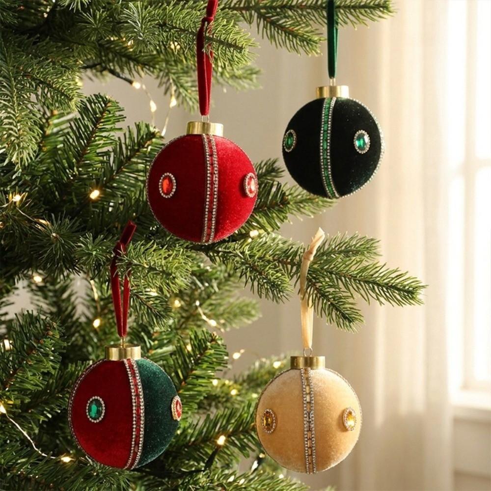 8cm Christmas Tree Ornaments Plastic Christmas Decorative Ball Xmas Holiday Decoration