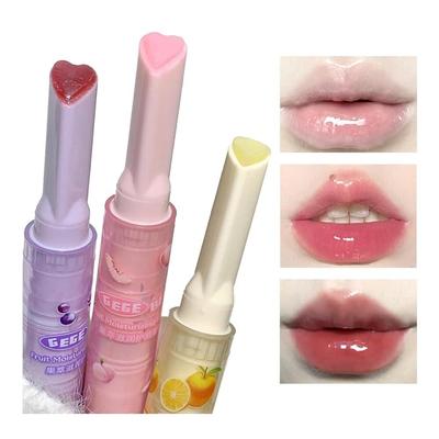 Blopuivo Jelly Lipstick Tinted Lip Gloss Heart Lip Glaze 3 цвета