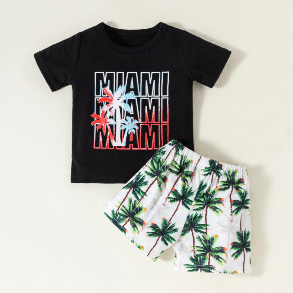 Летняя футболка с короткими рукавами для мальчиков + комплект шорт