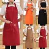Fashionable for Woman Men Cooking Kitchen Apron Chef Waiter Cafe Shop BBQ Hairdresser New Fashion