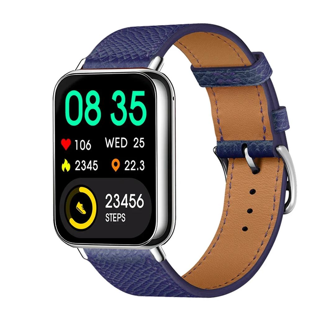 Кожаный ремешок-петля для Redmi Watch 5, ремешок для Watch 4, для Xiaomi Mi 9 pro, Active, браслет, аксессуары для Mi Band 8 pro, Correa