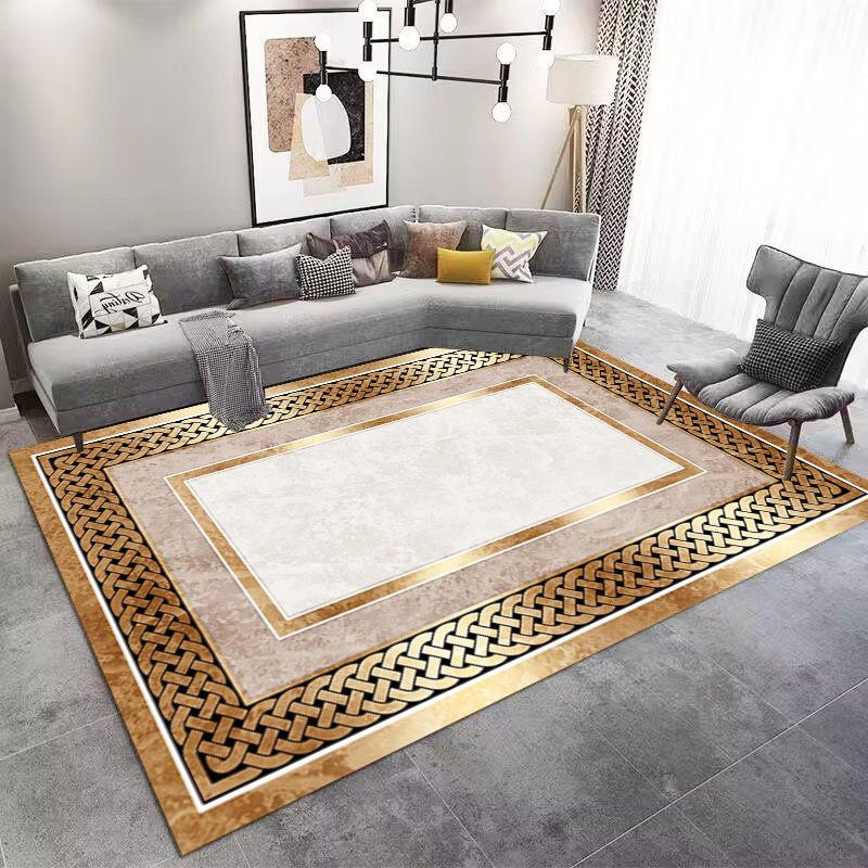 Minimalistic Carpet For Living Room Slip Resistant Rug For Sofa And Coffee Table Bedroom And Study Floor Mat Stylish Area Rug