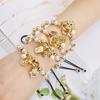 New Trend Crown Star Theme Zircon Bracelet Venezuela Flag Cross Pearl Chain Bracelet Fashion for Woman Girl Daily Wear Jewelry