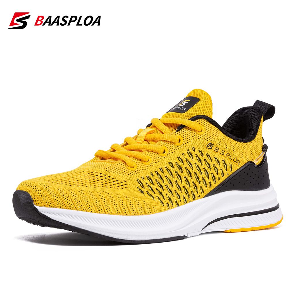 BAASPLOA Мужская обувь, вязаная повседневная прогулочная обувь, дышащие модные кроссовки, оригинальные легкие амортизирующие мужские теннисные туфли