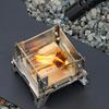 Mini Outdoor Wood Burning Stove Stainless Steel Camping Hiking Survival Backpacking Picnic BBQ Cooking Wood Burner Camp Stove
