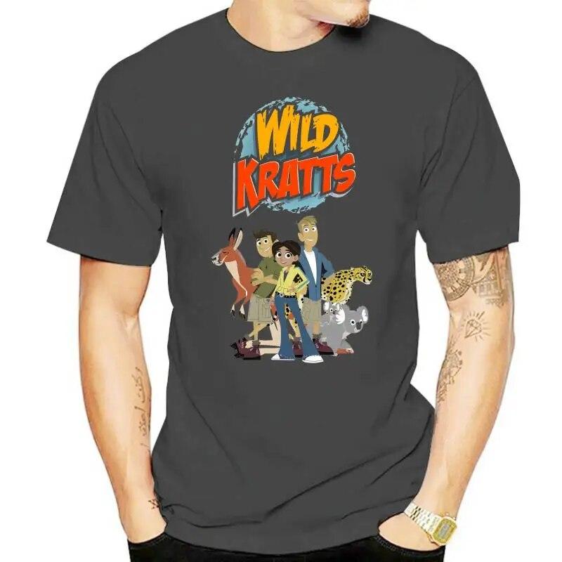 Детские футболки Wild Kratts, новые винтажные весенне-летние платья унисекс, повседневное платье с короткими рукавами