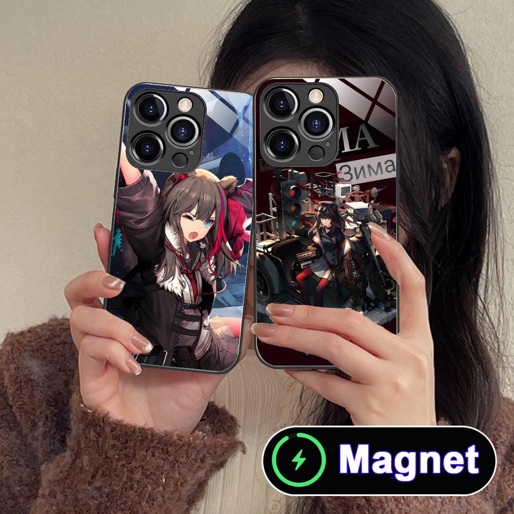 Чехол для мобильного телефона Arknights Zima из стекла MagSafe для iPhone 17 16 15 14 13 12 11 Air Pro Max Plus Mini Цветной чехол