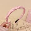 1/2pcs 1.5CM Women Girls Sweet Plaid Hairbands Sponge Padded British Hair Hoop Accessories Lattice Head Wears