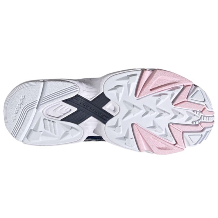 Adidas Originals Falcon Comfortable Fashion Durable Breathable Low-Top Dad Shoes Women Sneaker Navy-Blue FV1119