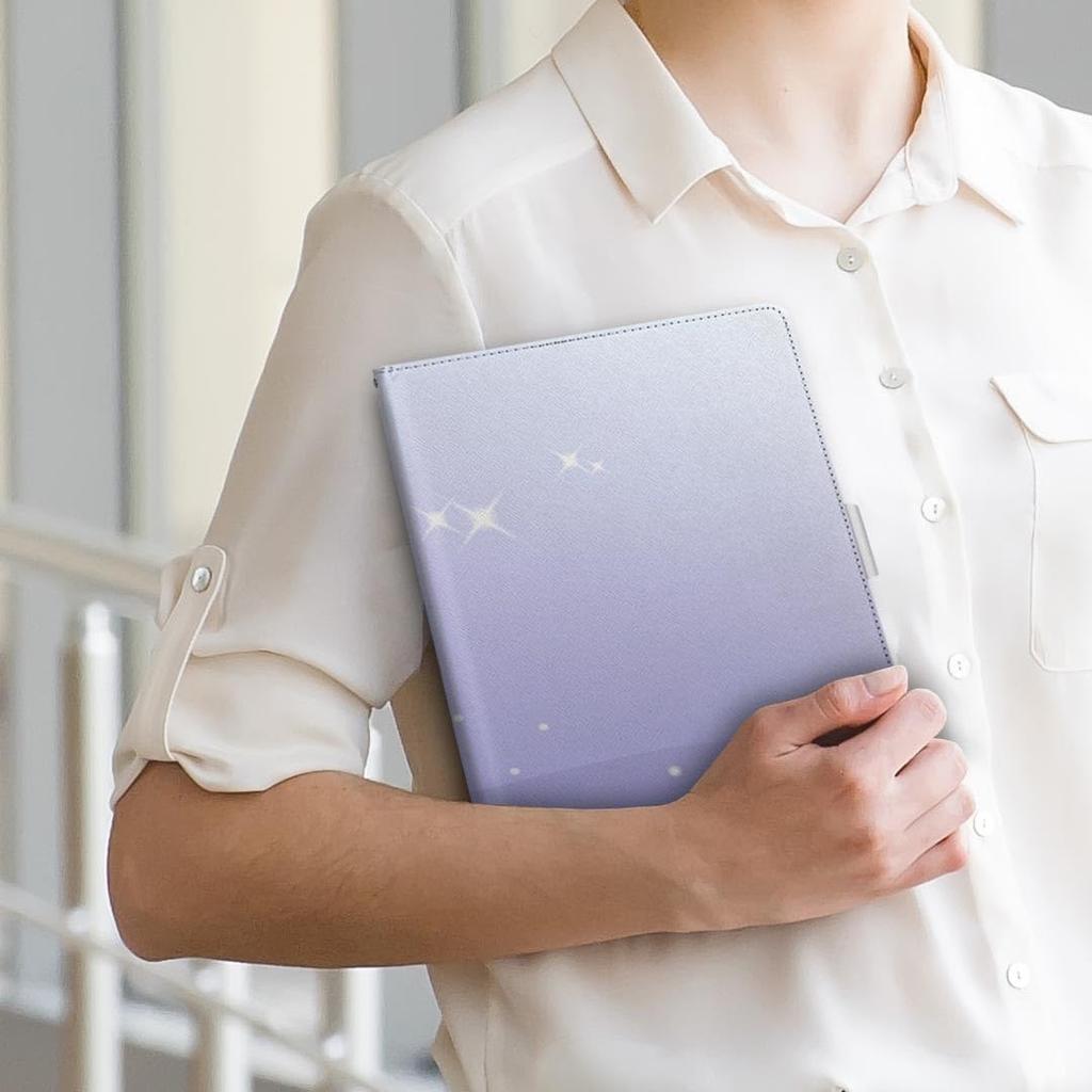 Igcase Fire HD 8 Released In Exclusive Notebook Direct Pasting Seashell 001723 (8th Generation, 2018) Case, Type, Cover, Type, Glitter,