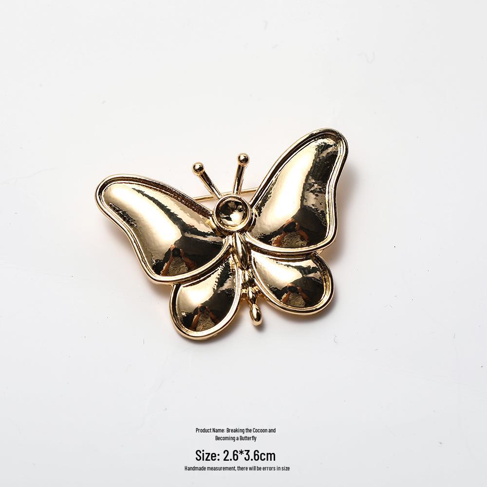 Handmade Mother-of-Pearl Butterfly Lace Hairpin with Alloy Base - DIY Cultural Heritage Decor
