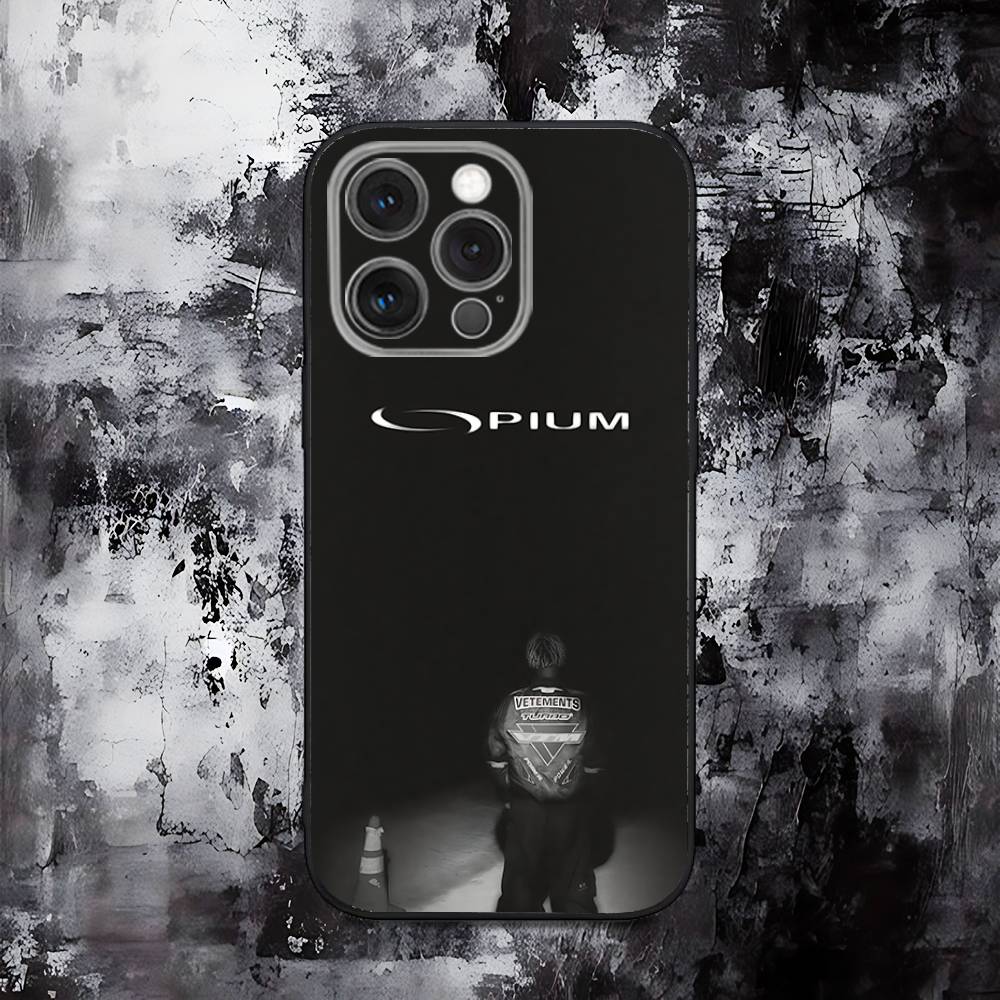 Чехол для телефона O-Opium Ken Carson для iPhone 16,15,14,13,12,11,Pro,Max,Plus,X,XS,SE,E,Mini, Мягкий силиконовый черный чехол