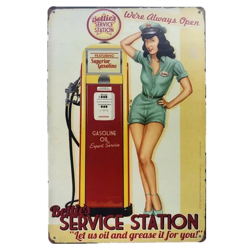 Металлические жестяные таблички Pin Up Girl Винтажная настенная живопись Бар Паб Кафе Магазин Домашний декор Сексуальная леди Постер Тарелка Табличка