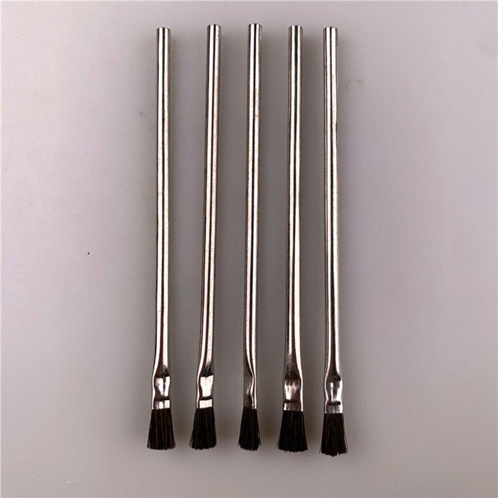 Horse Hair Bristles Epoxy Wood Glue Brush Tin Handle Acid Flux Brushes  Home, School, Shop