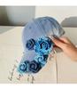 Ins Chic Denim Flower Pearl Tassel Дизайнерский стиль Леди Бейсболка Женская кепка с козырьками для отдыха