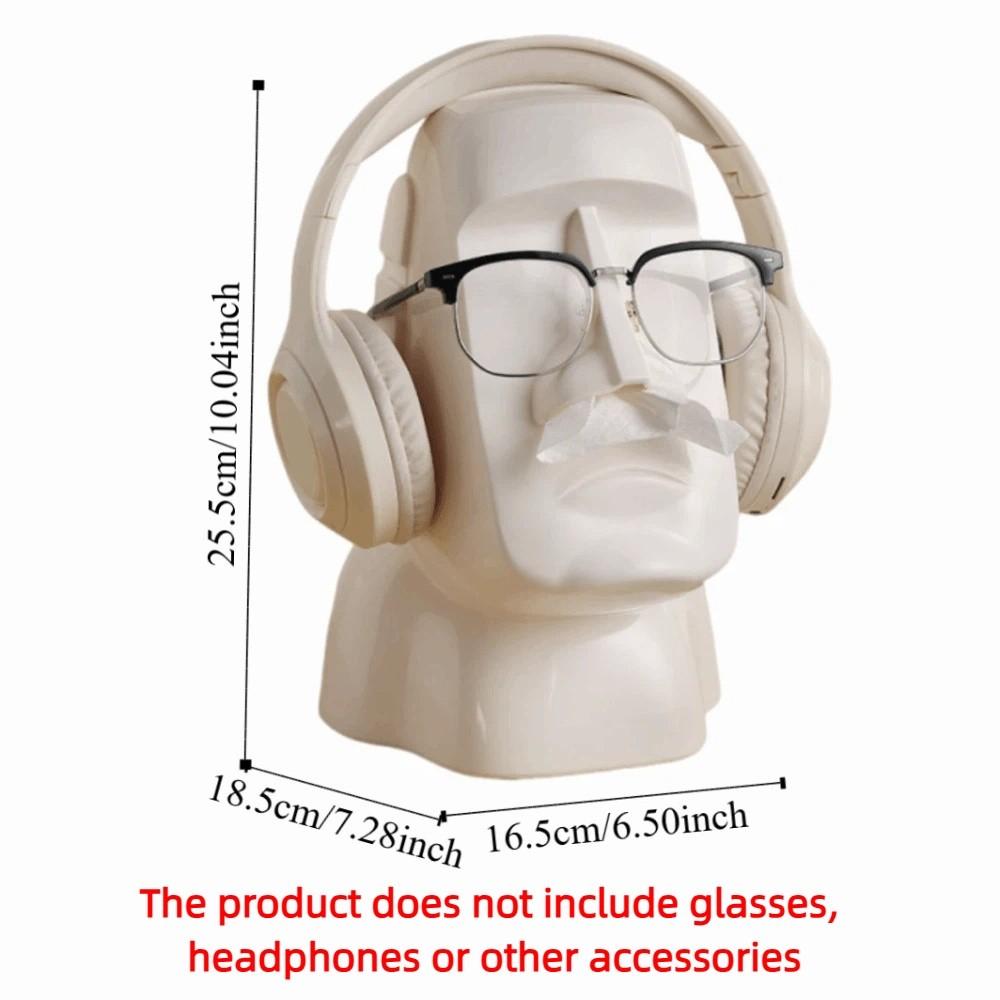 Creative Paper Towel Container Stone Statue Headphone Holder Sunglasses Storage Rack  Household
