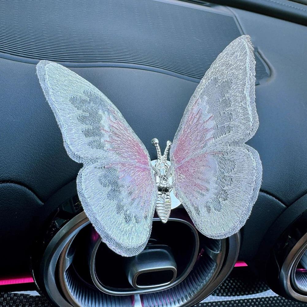 Освежитель воздуха для автомобиля Клипса для розетки кондиционера Диффузор духов для автомобиля Автомобильный стиль Натуральный ароматизатор Бабочка Автоаксессуары