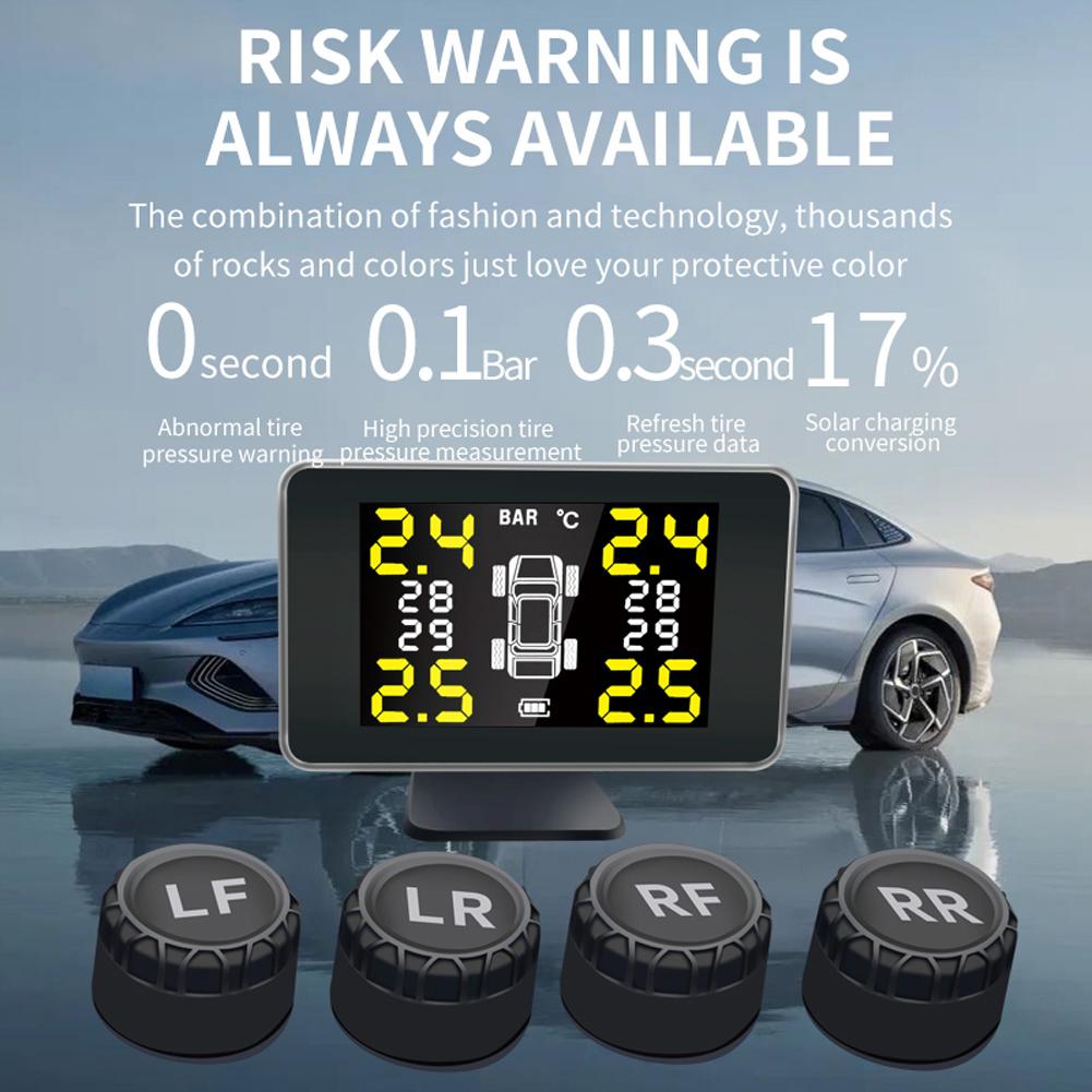 USB Tire Pressure Monitoring System Wireless TPMS Tire Pressure Monitor System for RVs Trailers Cars