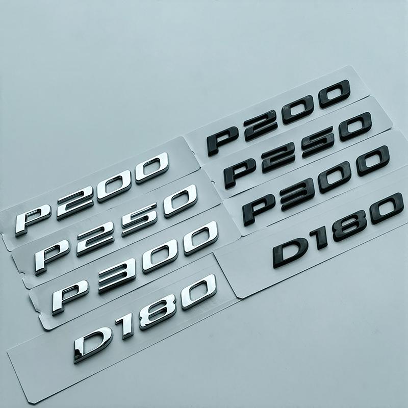 EV400 I-PACE D140 D180 D250 P200 P250 P300 P340 P350 P380 Буквы Цифры Багажник Автомобиля Шильдик Табличка Логотип Наклейка Черный Хром